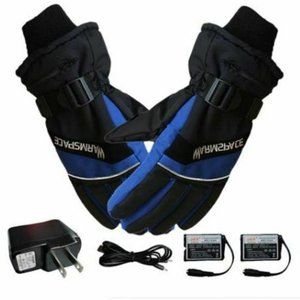 Men's Large Heated Gloves W/Rechargeable Batteries